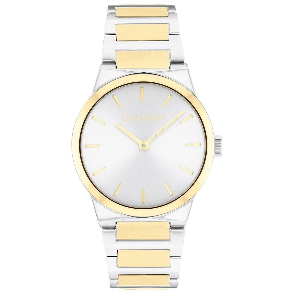 Calvin Klein Womens Watch CK Linear Two Tone 32mm